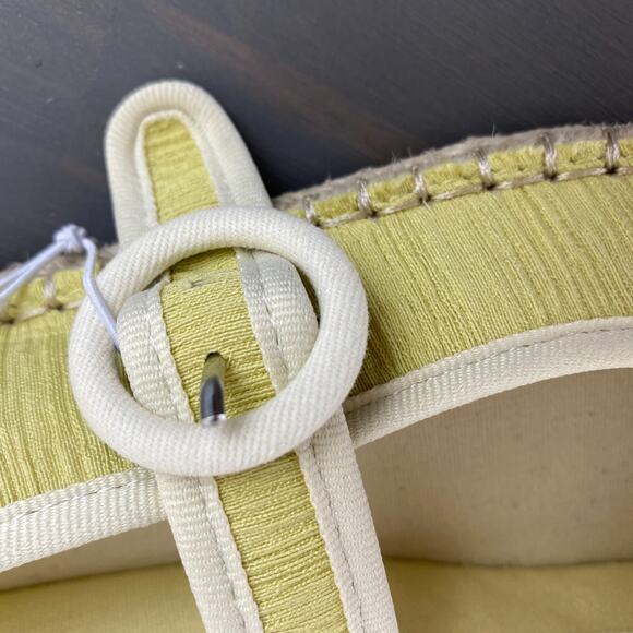 CL by Laundry Espadrille Mary Jane Ballet Flats Women 7.5M 8.5M Yellow Beach NEW - Picture 4 of 9